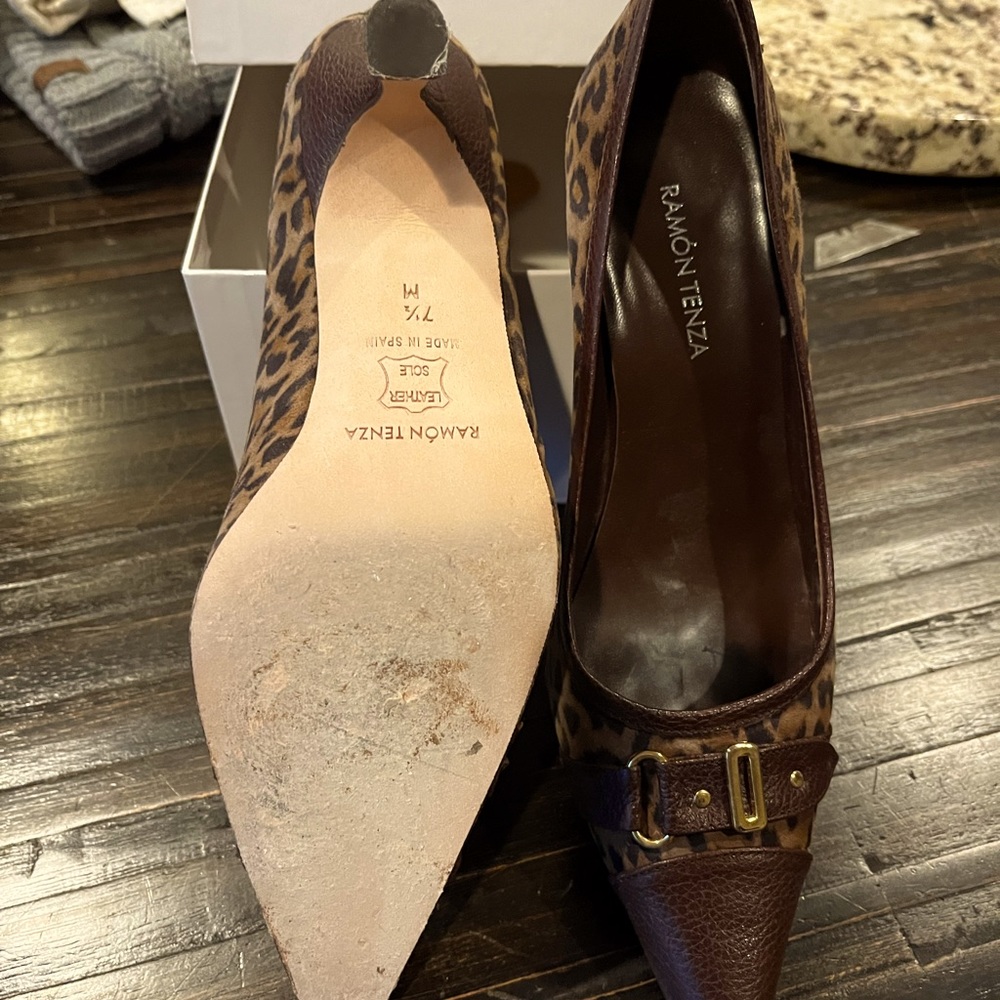 Ramon Tenza Leopard Print 7 1/2